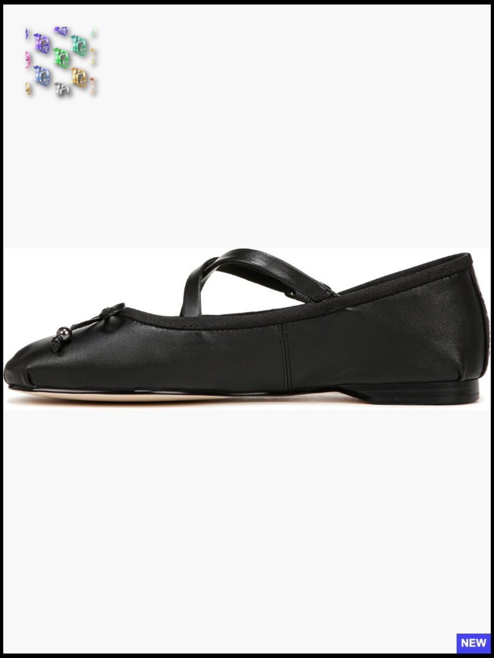Ballet Flats With Cris-Cross Straps And Dainty Bow Detail Chic Minimal